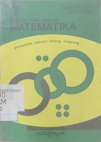 Bahasa dan bahasa matematika: permulaan operasi hitung langsung