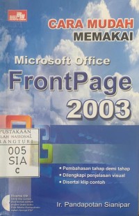 Cara Mudah Memakai Microsoft Office Front Page 2003