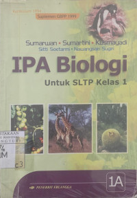 IPA Biologi untuk SLTP kelas 1 GBPP 1999