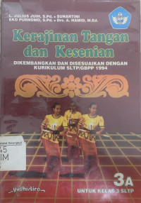 Kerajinan tangan dan kesenian 3 A untuk kelas 3 SLTP