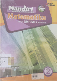 Mandiri matematika, Kelas 2 : mengasah kemampuan diri jilid 2