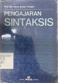 Pengajaran Sintaksis