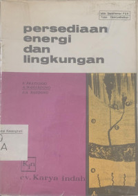 Persediaan energi dan lingkungan