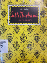 Image of Sitti Nurbaya : Kasih Tak Sampai