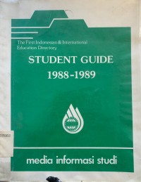 Student Guide 1988-1989 Media Informasi Studi